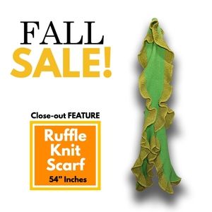 Knit Ruffle Scarf